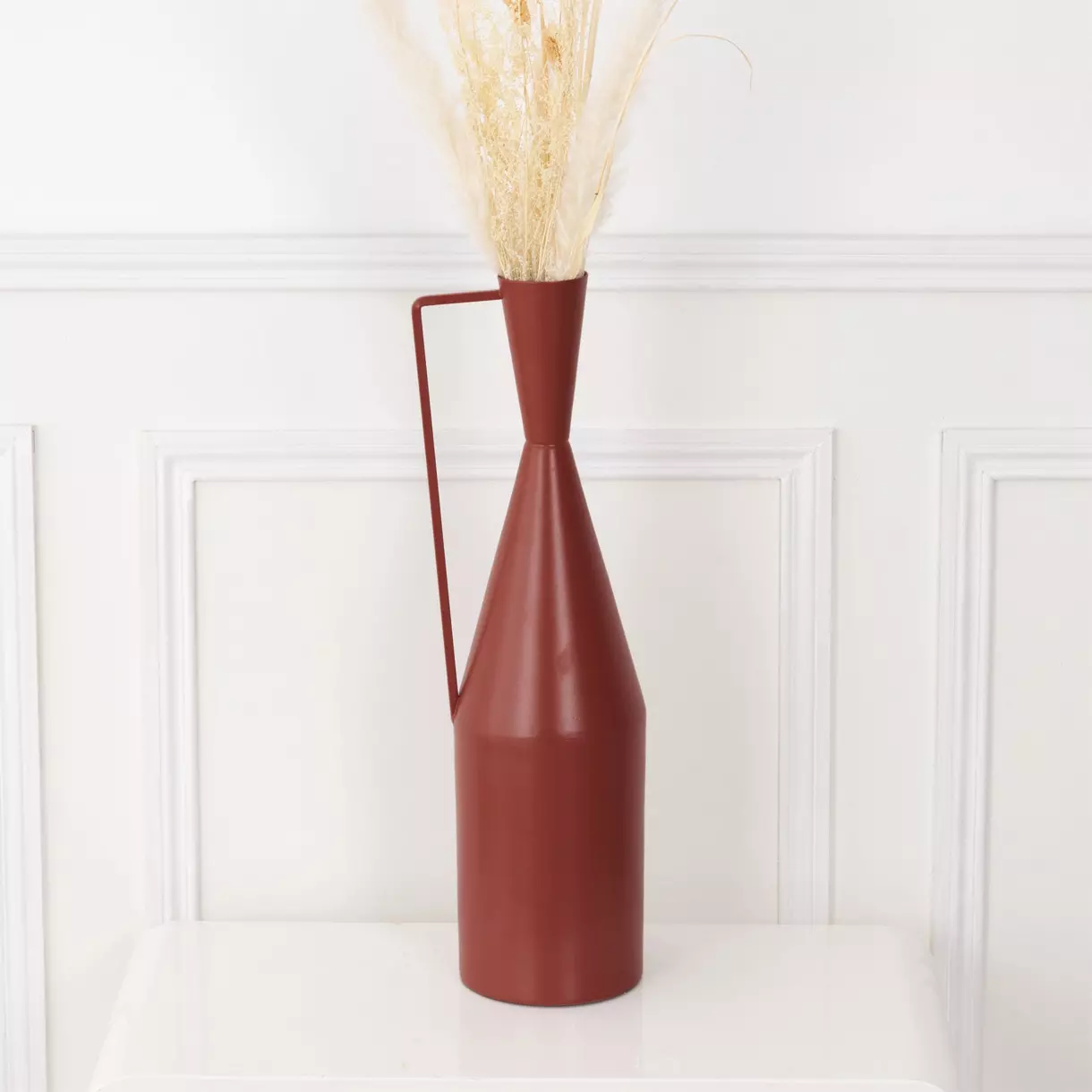 eminza Vase en métal (H50 cm) Severino Rouge