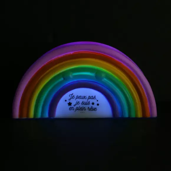 Eminza Veilleuse Arc-en-ciel Multicolore