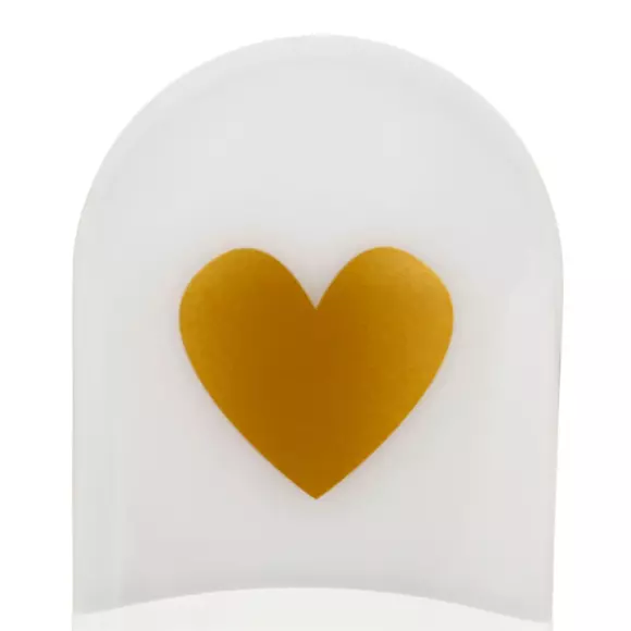 Eminza Veilleuse Enfant Secteur (6 Cm) Cœur Blanche