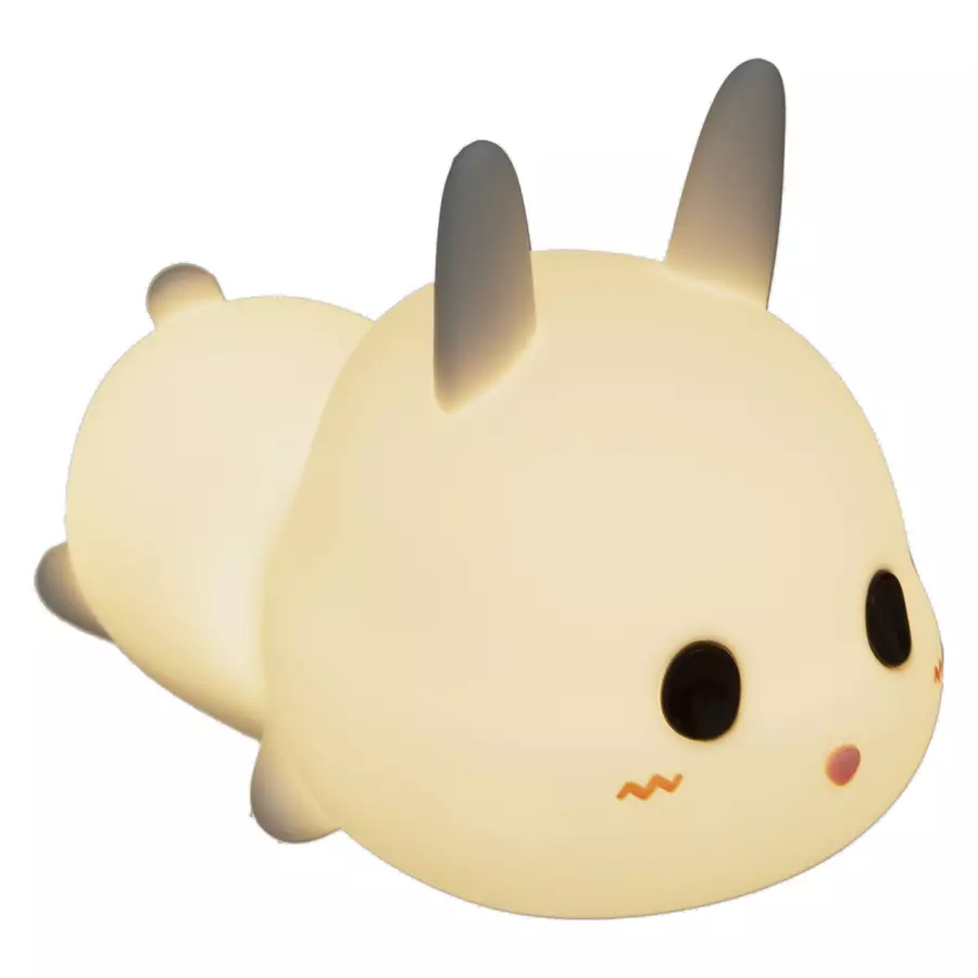 Eminza Veilleuse LED Enfant (H11.2 Cm) Lapin Blanche