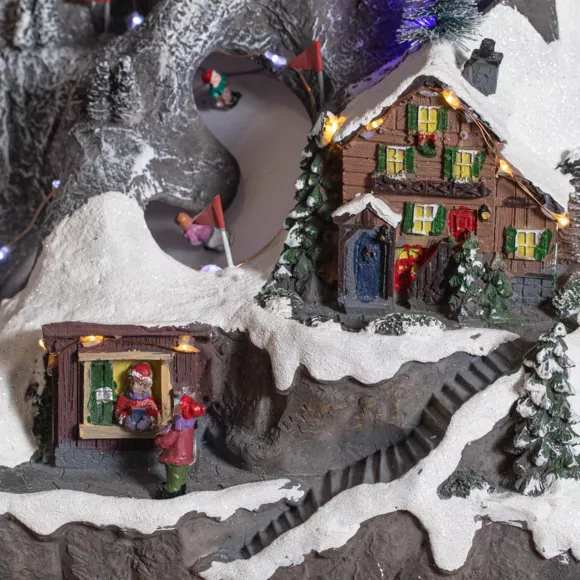 Eminza Village De Noël Lumineux Joie D'hiver