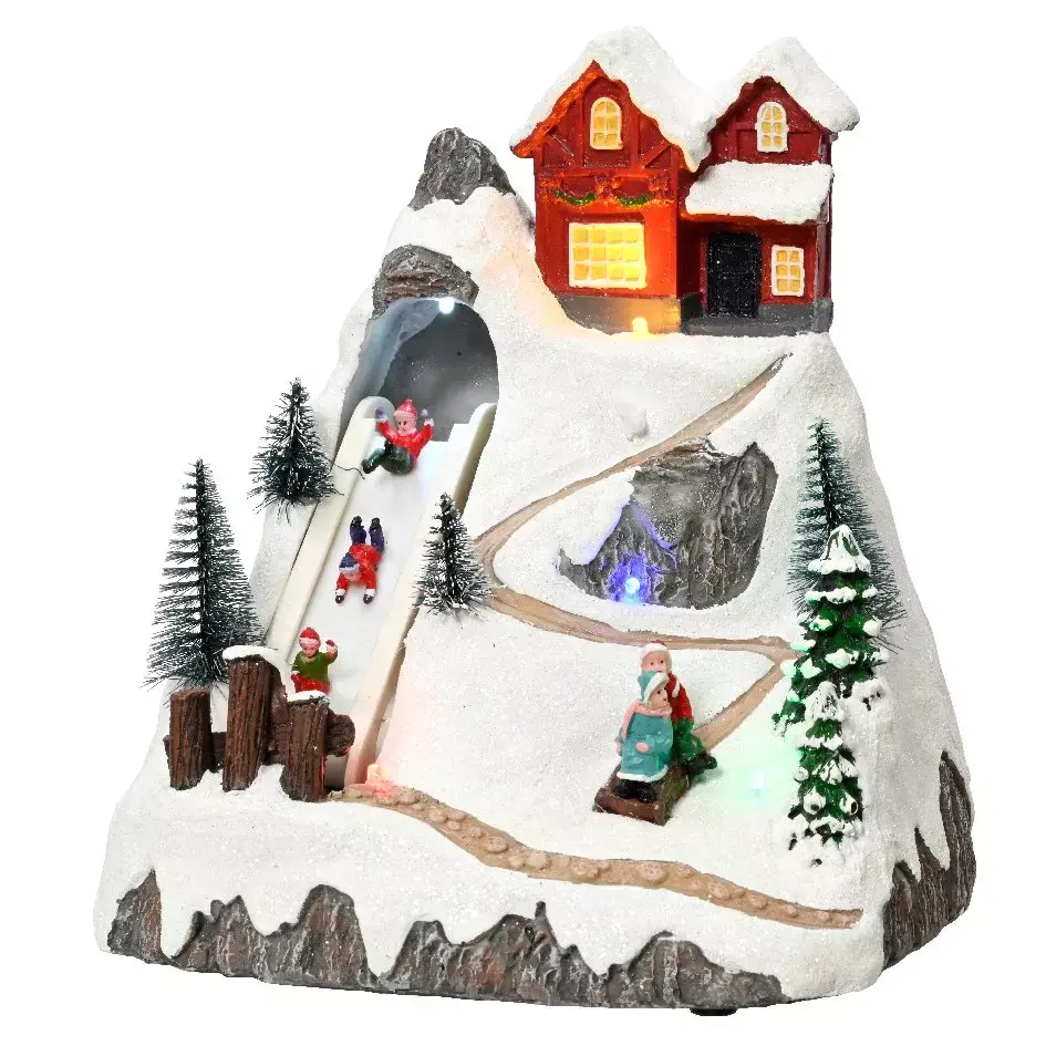 eminza Village de Noël lumineux Joie d'hiver