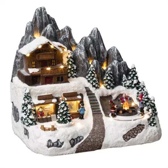 Eminza Village De Noël Lumineux Refuge D'altitude