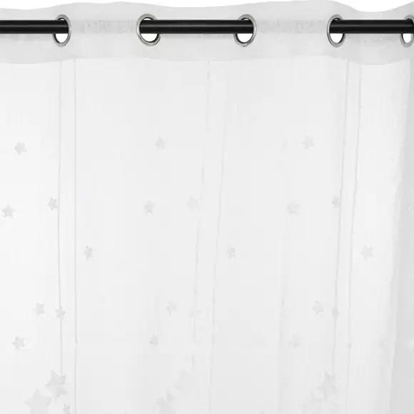 Eminza Voilage (140 X 240 Cm) Etoiles Blanc