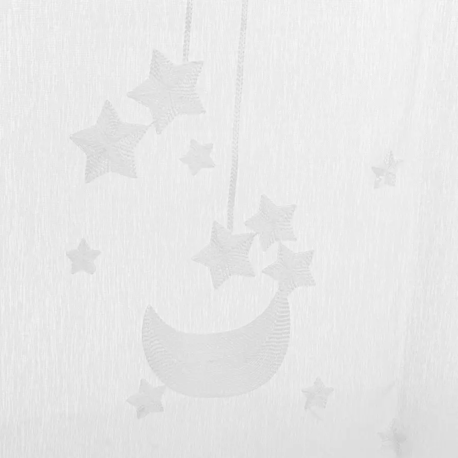Eminza Voilage (140 X 240 Cm) Etoiles Blanc