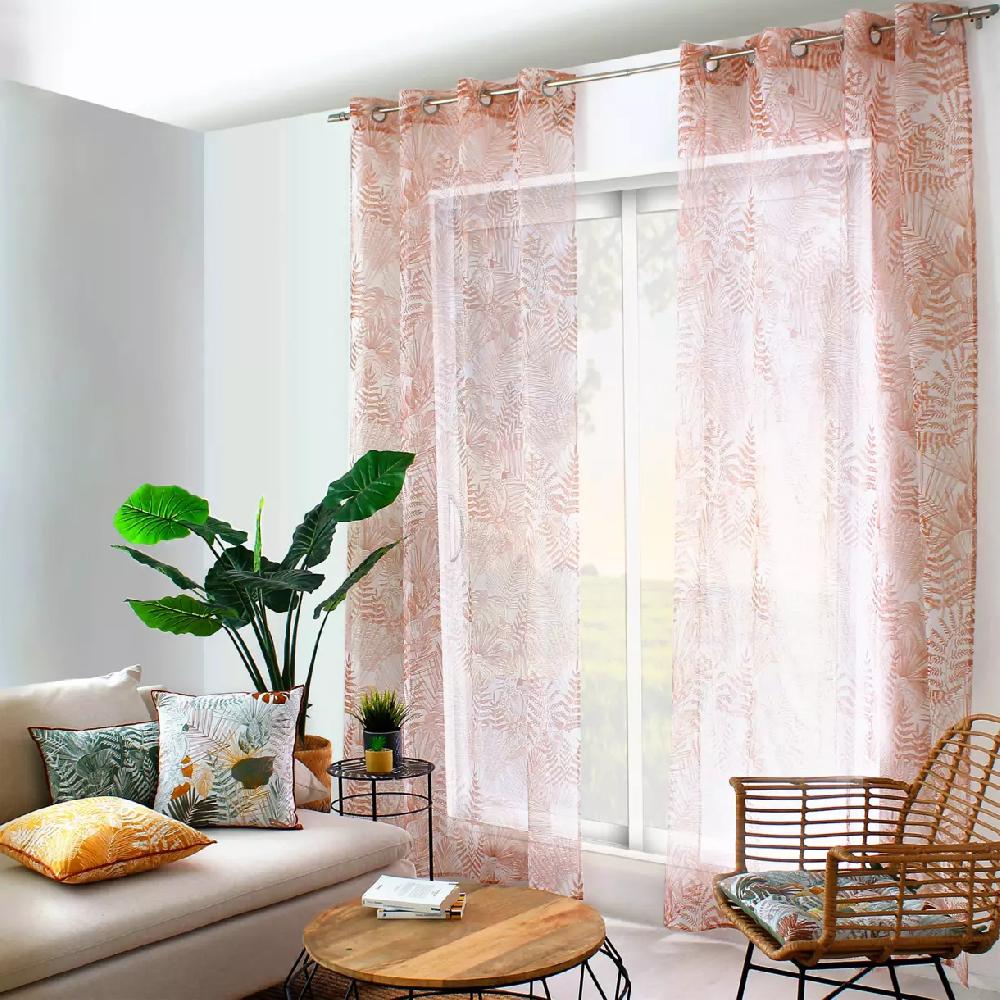 eminza Voilage (140 x 240 cm) Tasmania Marron cognac