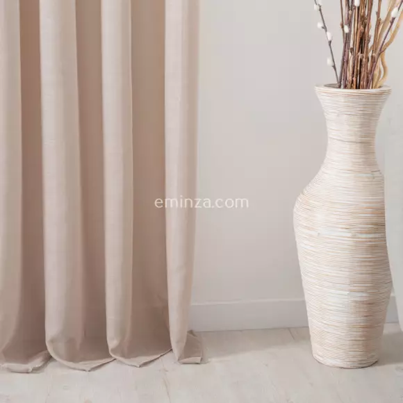 Eminza Voilage (300 X 240 Cm) Givrée Sable