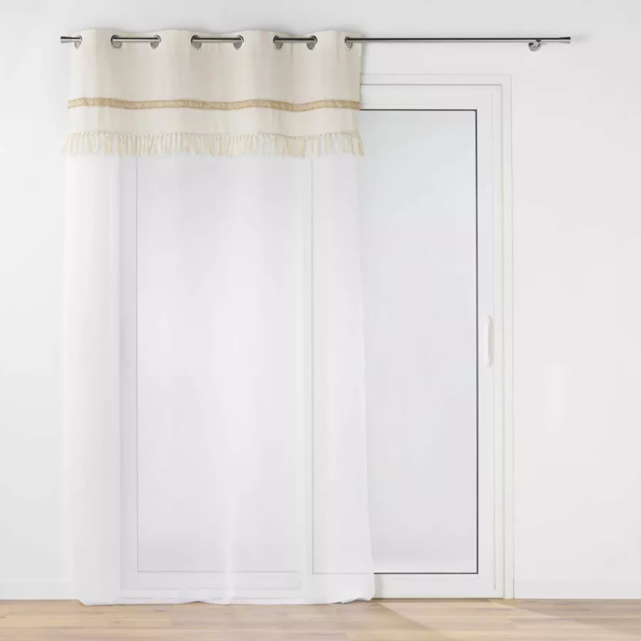 Eminza Voilage Coton (140 X 240 Cm) Janara Beige