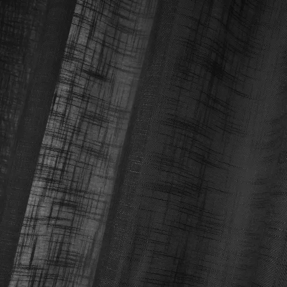 Eminza Voilage œillets (135 X 260 Cm) Ontario Noir