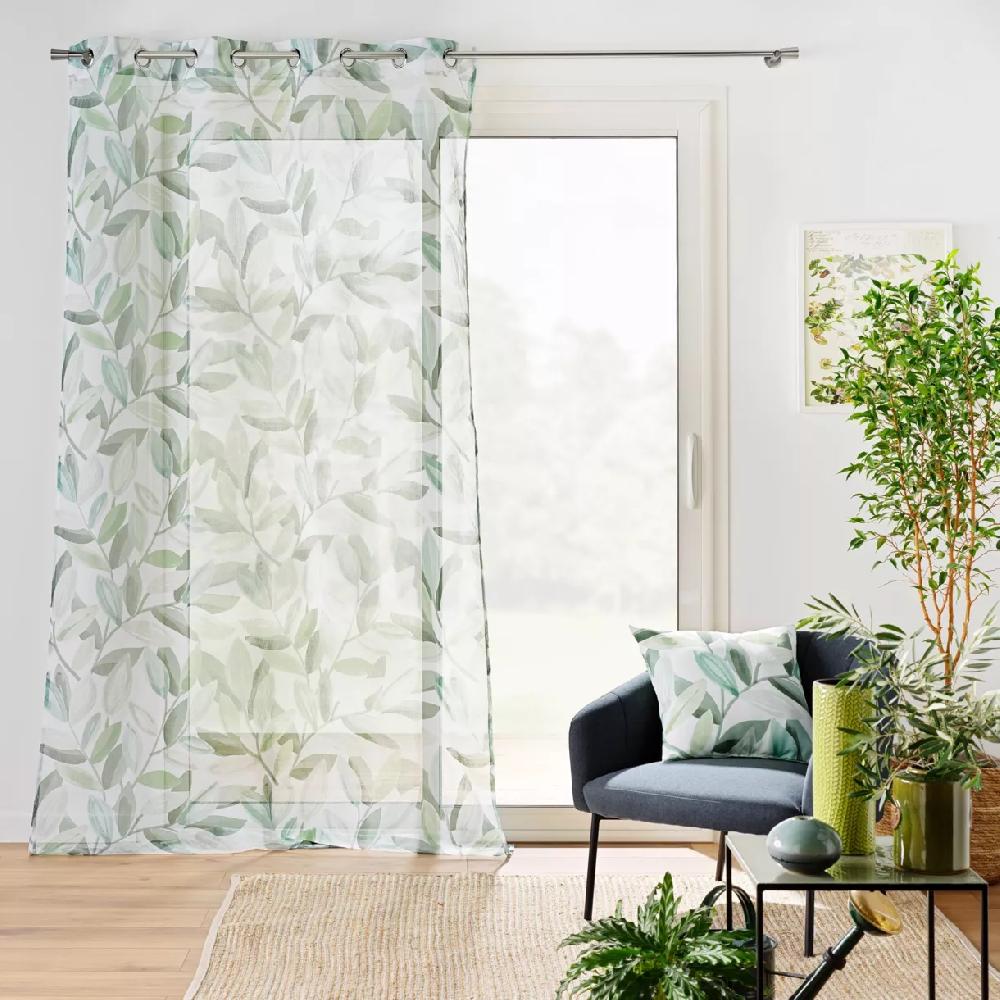 eminza Voilage œillets (140 x 240 cm) Eleonore Vert