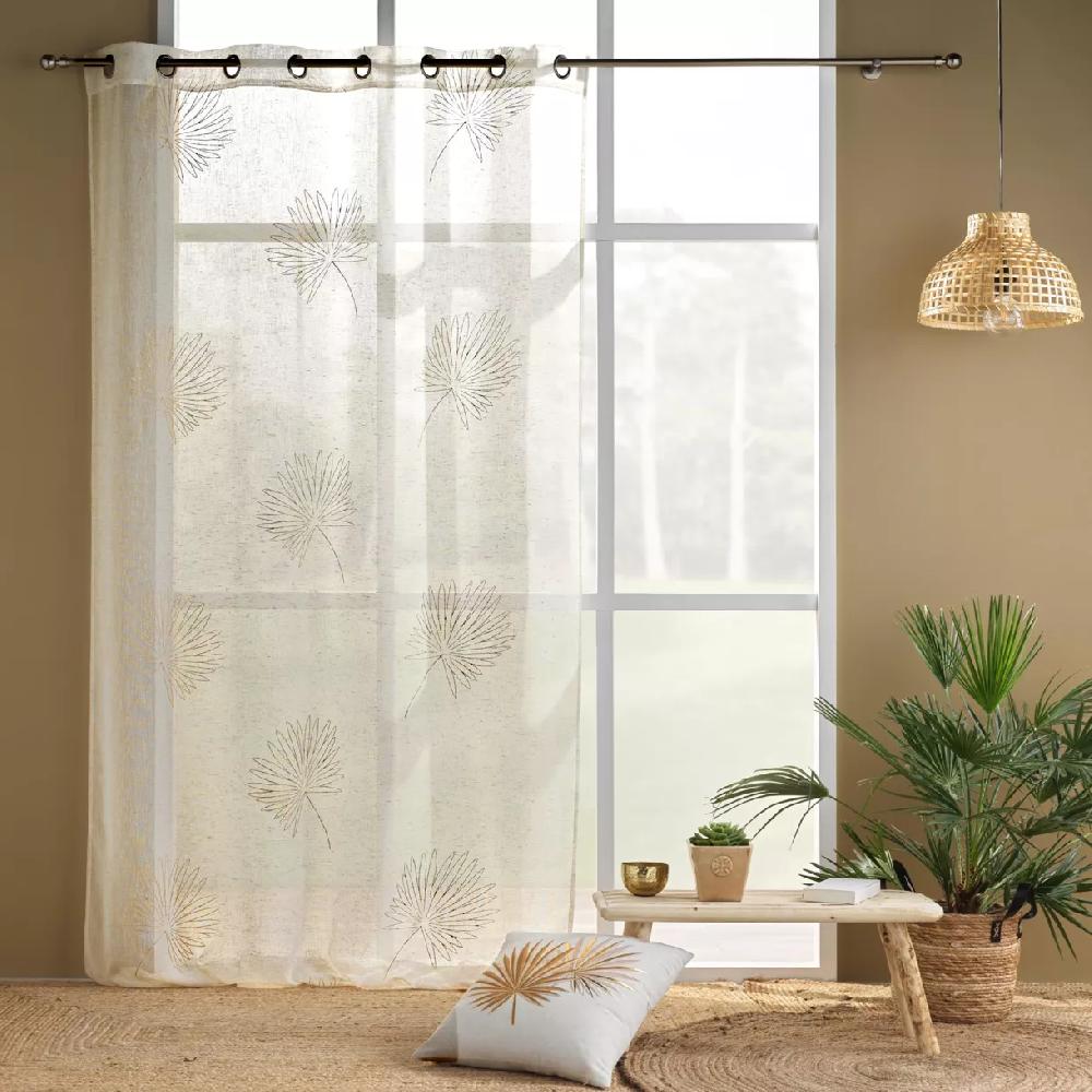 eminza Voilage œillets (140 x 240 cm) Lotus Beige