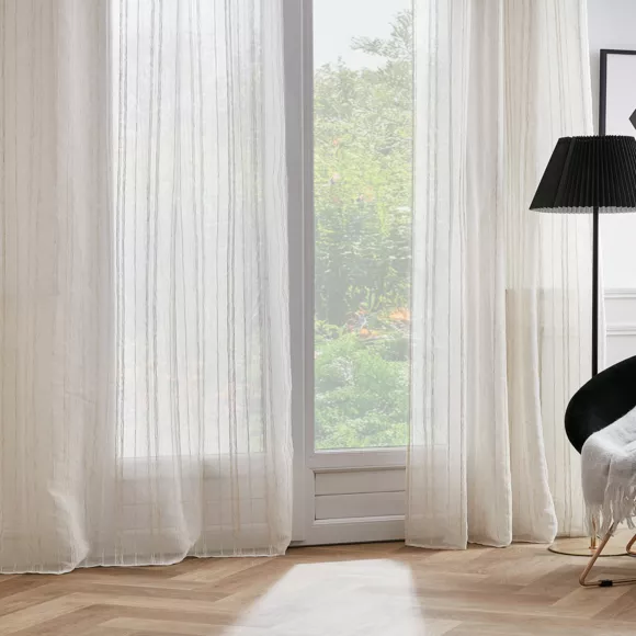 Eminza Voilage œillets (140 X 240 Cm) Théo Beige