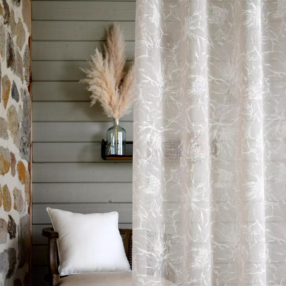 eminza Voilage œillets (140 x 260 cm) Bettina Beige