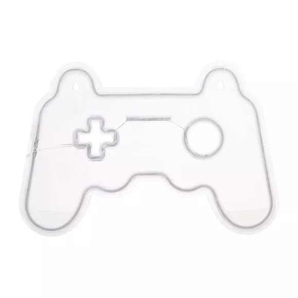 Eminza Enseigne Lumineuse Néon (H28 Cm) Manette De Jeux Bleu