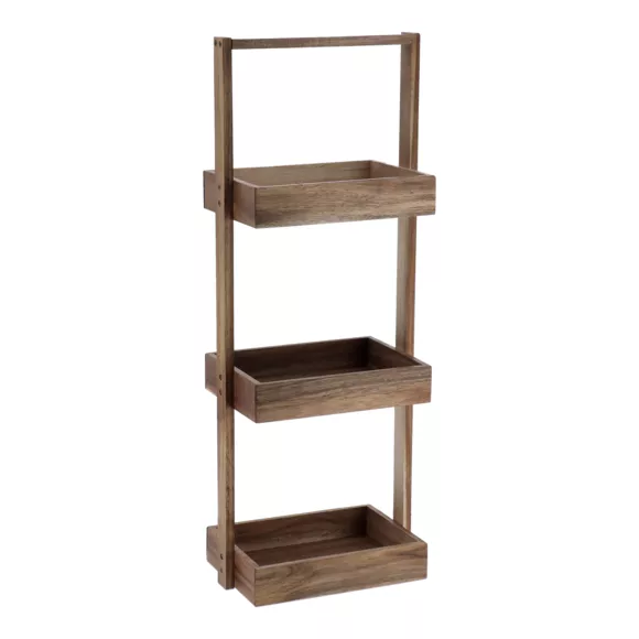 Eminza Etagère 3 Niveaux Bois D'acacia (H70 Cm) Lina Marron