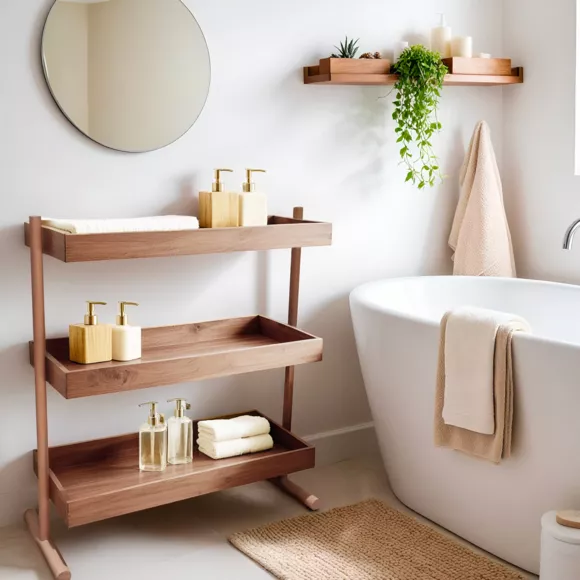 Eminza Etagère 3 Niveaux Bois De Sapin (H70 Cm) Nordica