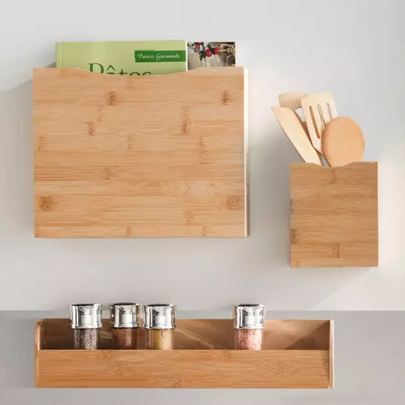 Eminza Etagère à épices Aimantée (44 X 9 Cm) Siao Naturel