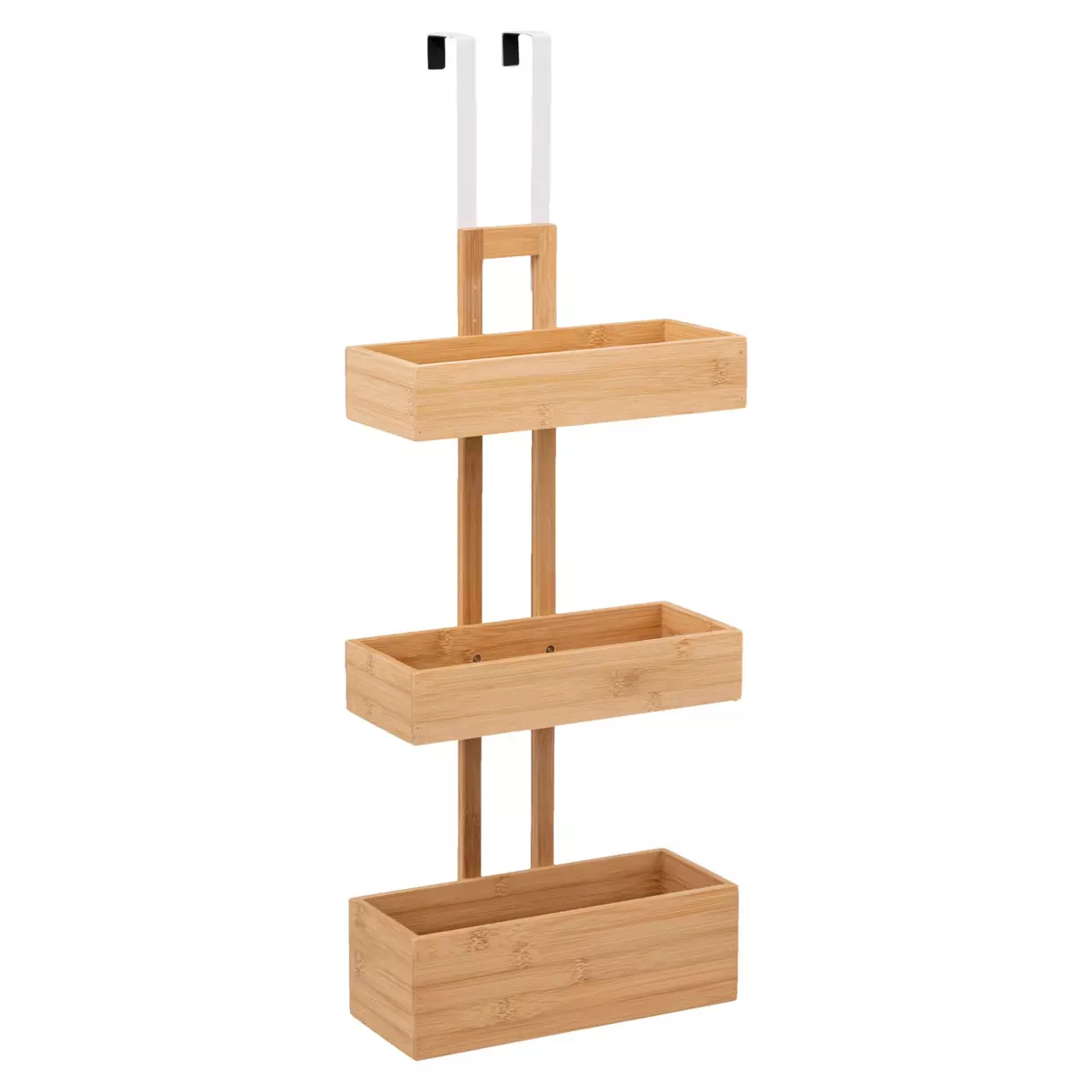 eminza Etagère de porte 3 niveaux (H74 cm) Bambou Naturel