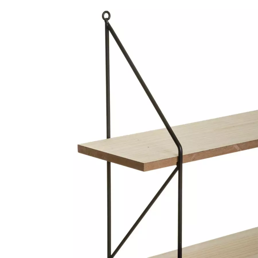 Eminza Etagère Murale 4 Niveaux (60 X H80 Cm) Iris Noir