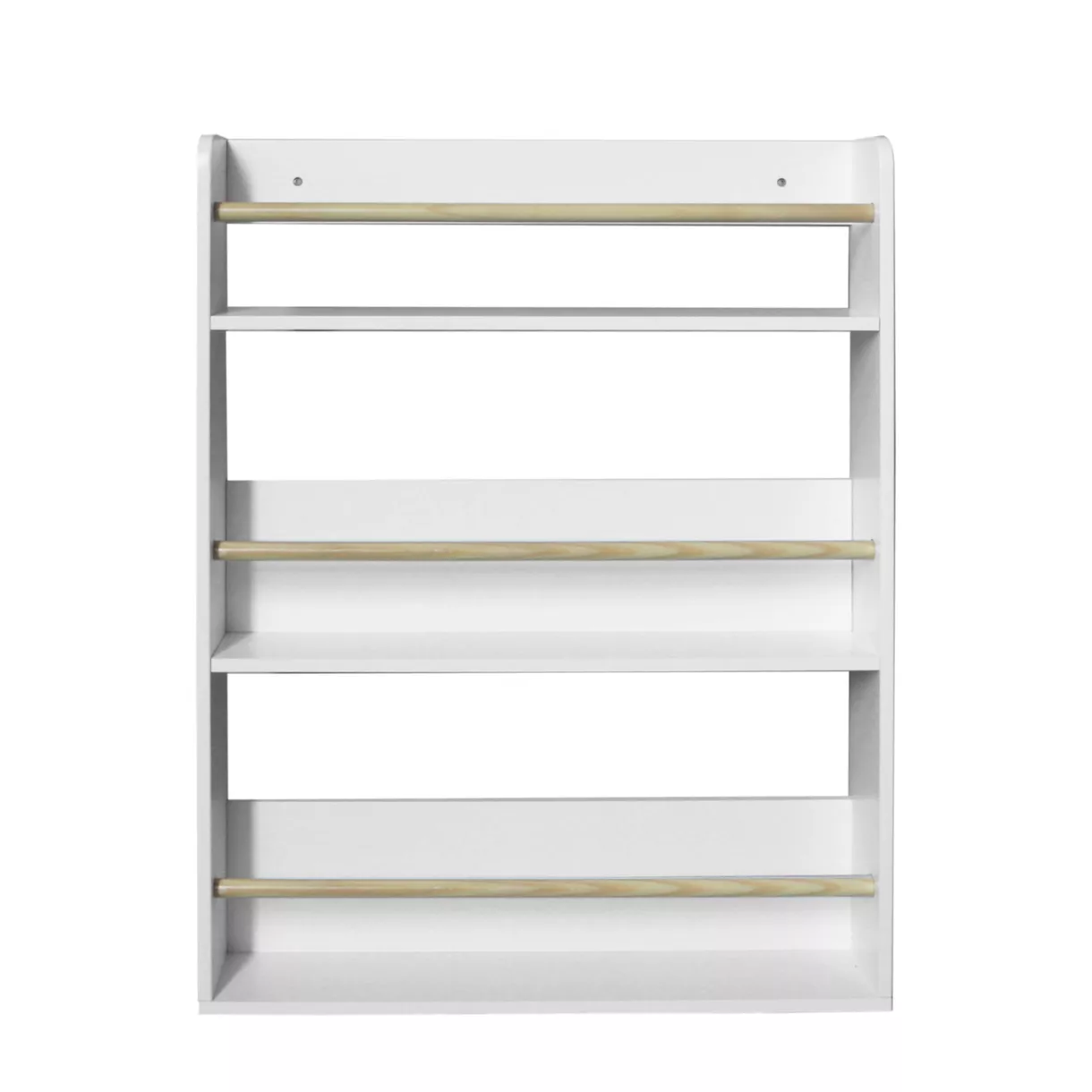 eminza Etagère murale enfant bois 3 niveaux (H80 cm) Zoa Blanche