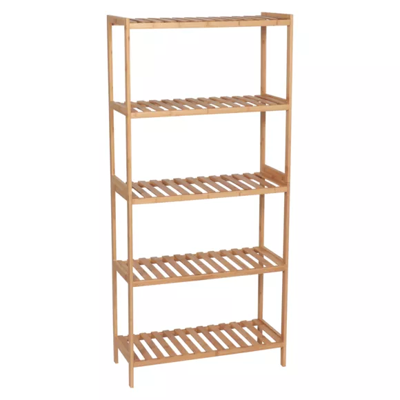 Eminza Etagère Rangement En Bambou (H130 Cm) Harmonie Naturel