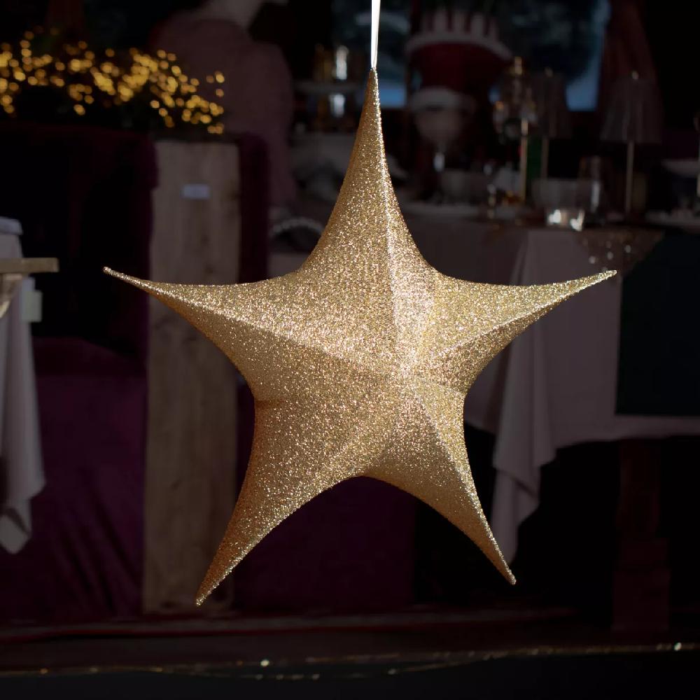 eminza Etoile de Noël à suspendre (D180 cm) Christmas Or