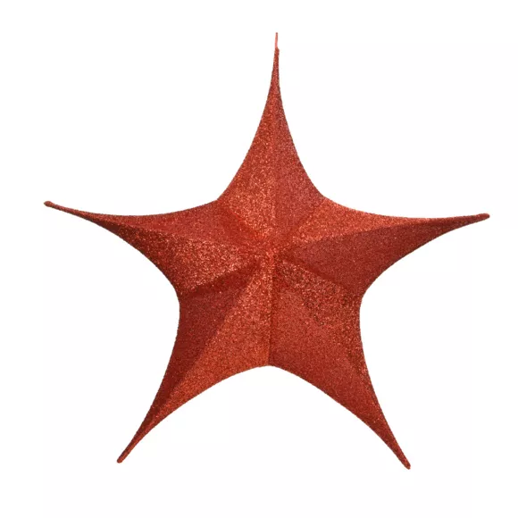 Eminza Etoile De Noël à Suspendre (D180 Cm) Christmas Rouge