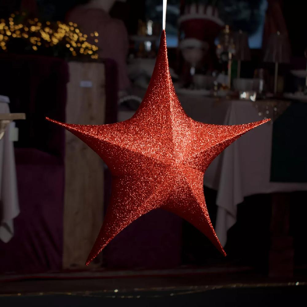 eminza Etoile de Noël à suspendre (D180 cm) Christmas Rouge