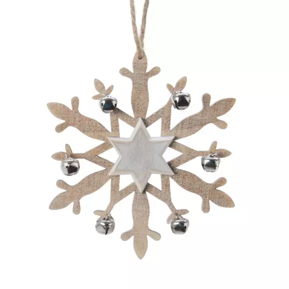 Eminza Etoile De Noël à Suspendre (H14 Cm) Flicka Naturel