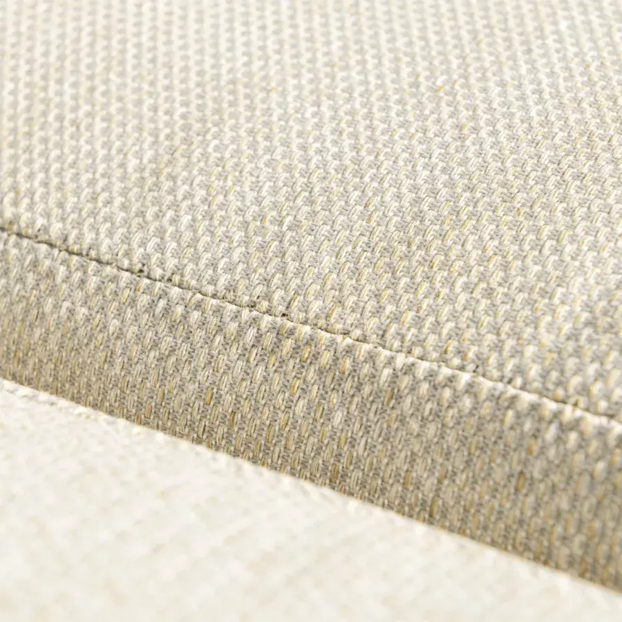 Eminza Fauteuil De Jardin Détente En Aluminium Elba Blanc Et Beige