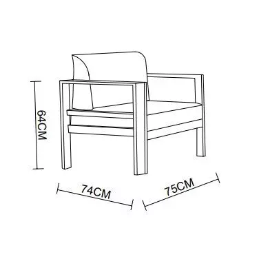 Eminza Fauteuil De Jardin Détente En Aluminium Ostara Blanc Et Taupe