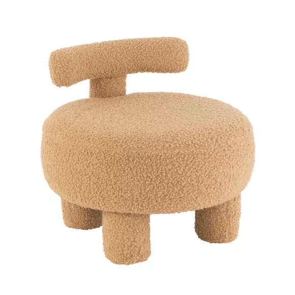 Eminza Fauteuil Enfant Bouclette (H45 Cm) Jade Jaune Ocre
