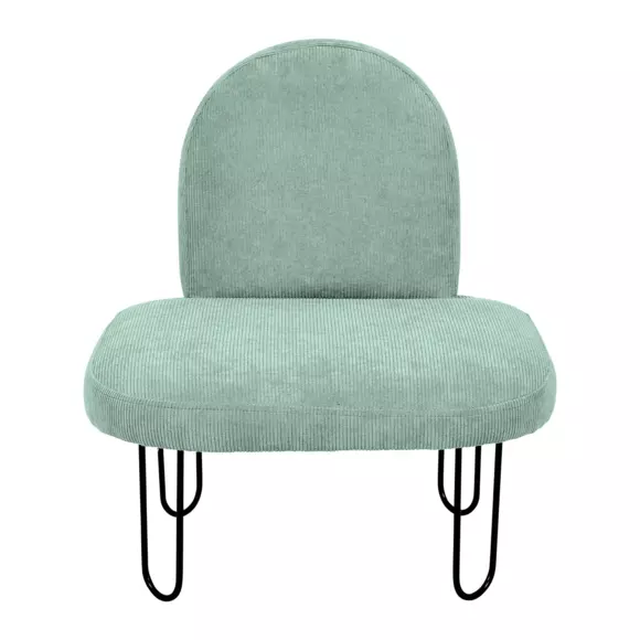 Eminza Fauteuil Enfant Velours (H50 Cm) Augustin Vert