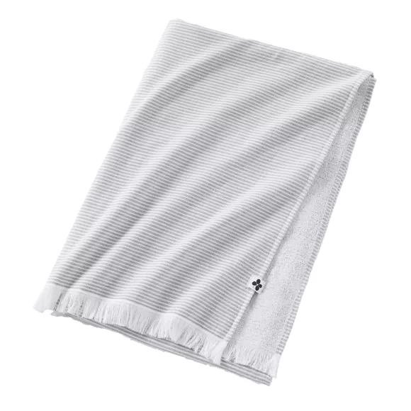 Eminza Fouta Coton Et éponge (95 X 180 Cm) Naël Gris Galet