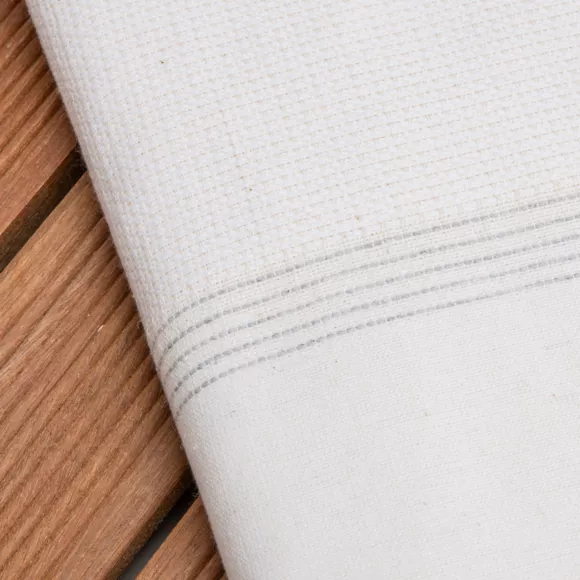 Eminza Fouta Coton Recyclé (100 X 200 Cm) Beach Blanche