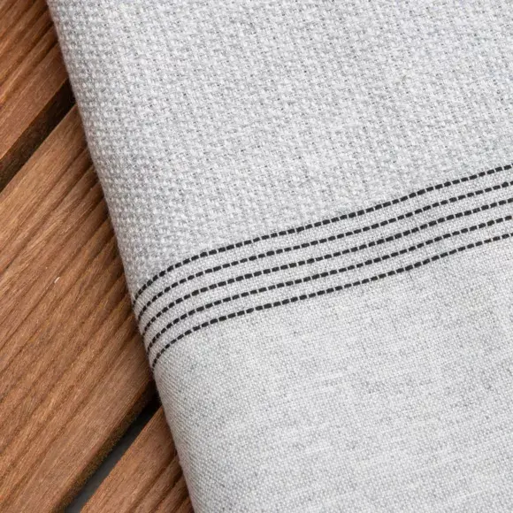 Eminza Fouta Coton Recyclé (100 X 200 Cm) Beach Grise