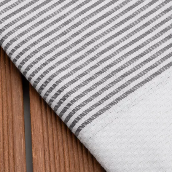 Eminza Fouta Coton Recyclé (100 X 200 Cm) Océane Blanche