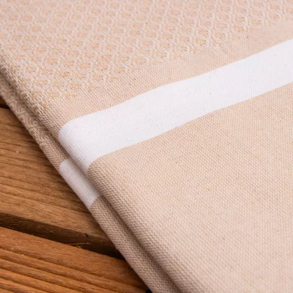 Eminza Fouta Coton Recyclé (100 X 200 Cm) Selma Beige