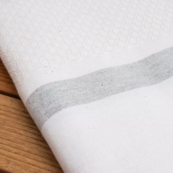 Eminza Fouta Coton Recyclé (100 X 200 Cm) Selma Blanche