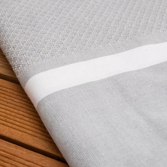 Eminza Fouta Coton Recyclé (100 X 200 Cm) Selma Grise