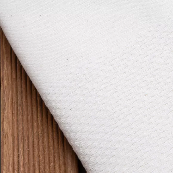 Eminza Fouta Coton Recyclé (200 X 200 Cm) Ecume Blanche