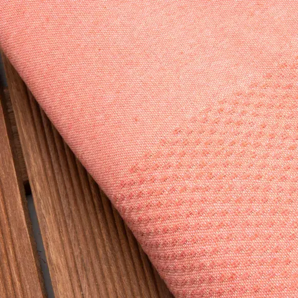 Eminza Fouta Coton Recyclé (200 X 200 Cm) Ecume Corail