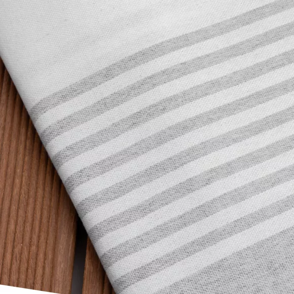 Eminza Fouta Coton Recyclé (200 X 200 Cm) Summer Blanche