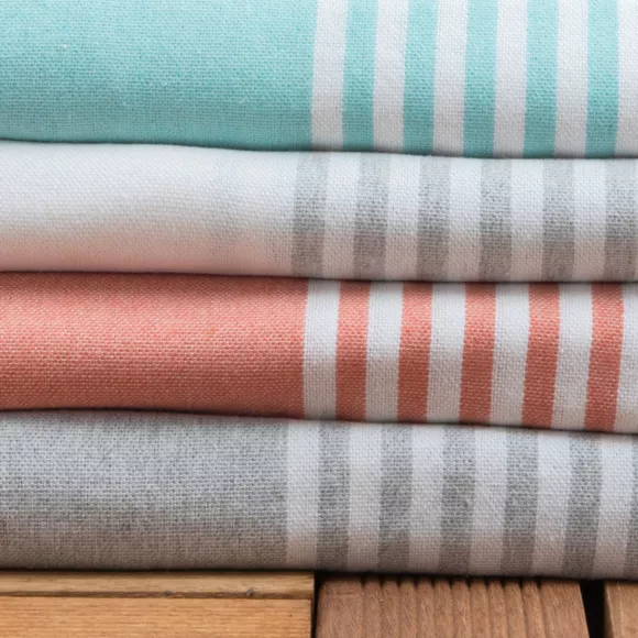 Eminza Fouta Coton Recyclé (200 X 200 Cm) Summer Blanche