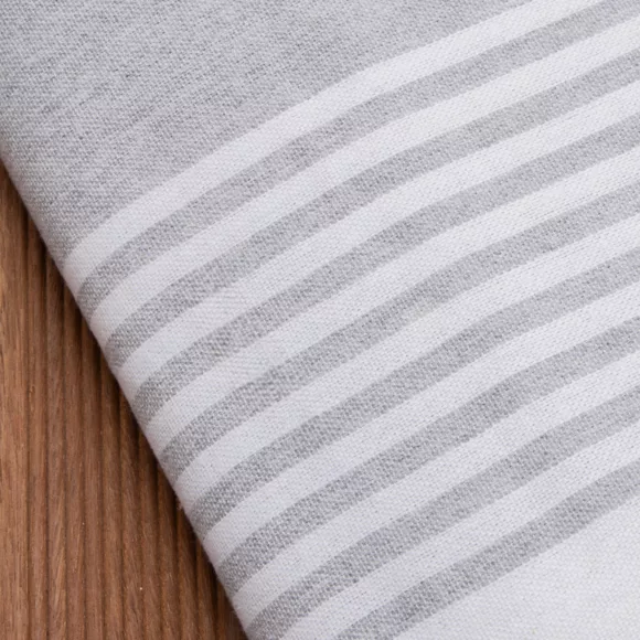 Eminza Fouta Coton Recyclé (200 X 200 Cm) Summer Grise