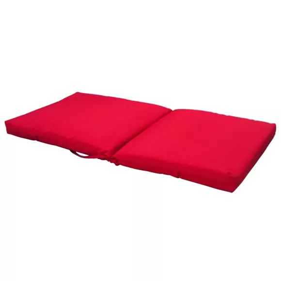 Eminza Galette De Chaise Extérieure Avec Dossier (90 X 40 Cm) Mambo Rouge
