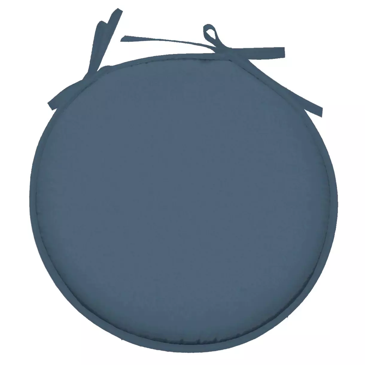 eminza Galette de chaise ronde (40 cm) Nelson Bleu Petrole
