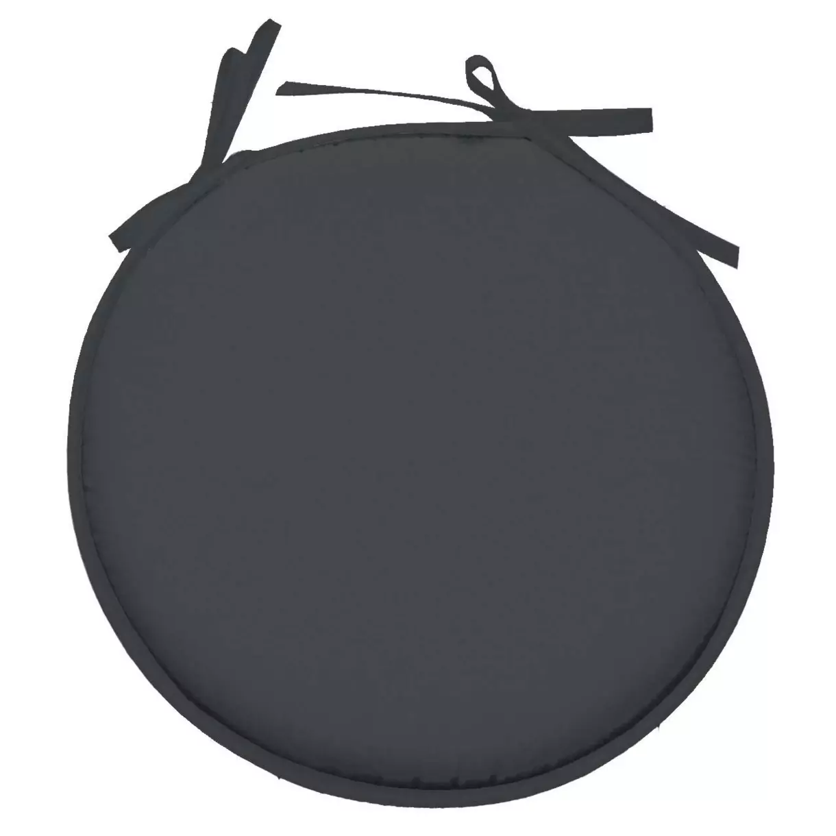 eminza Galette de chaise ronde (40 cm) Nelson Gris anthracite