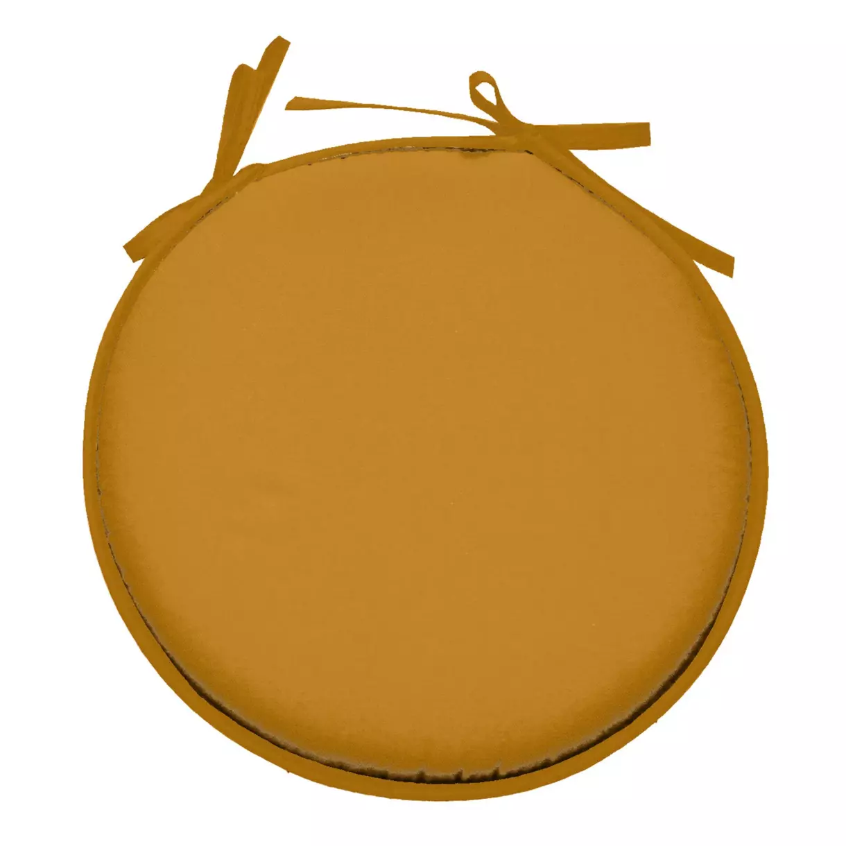 eminza Galette de chaise ronde (40 cm) Nelson Jaune curry