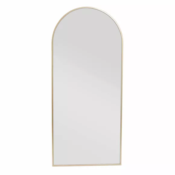 Eminza Grand Miroir Mural En Métal (H180 Cm) Dallas Doré